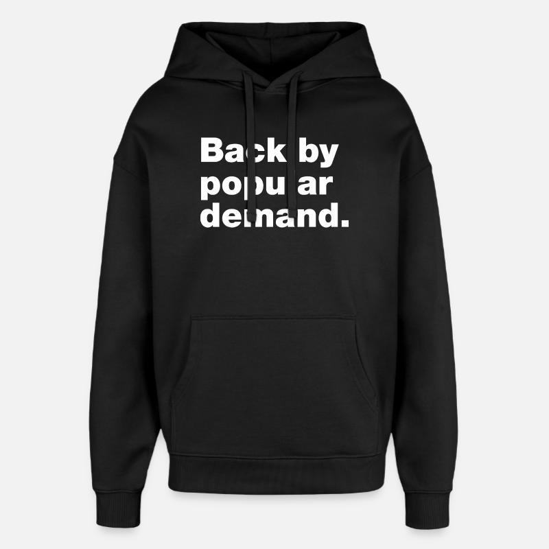 Back by popular demand - Oversized Unisex Hoodie by Stanley/Stella - black