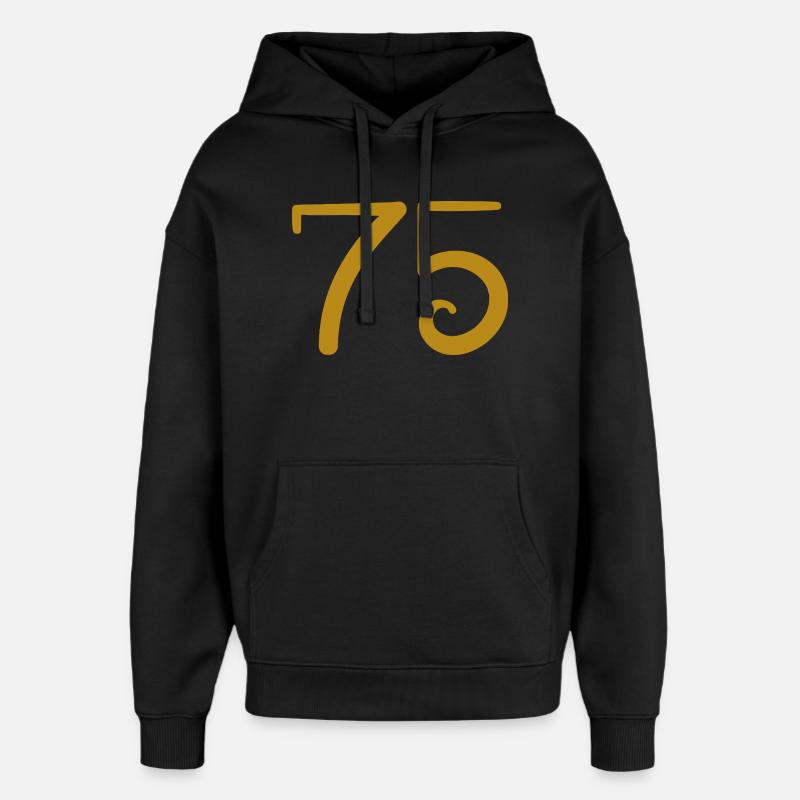 75 - Sweat à capuche unisexe Stanley/Stella Oversized - noir