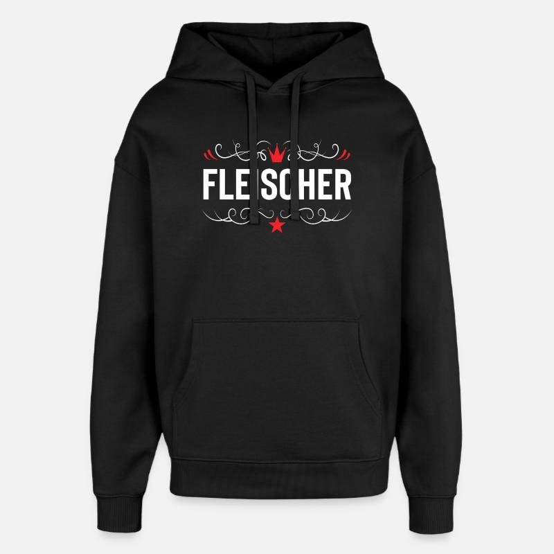 Fleischer Beruf - Oversized Unisex Hoodie von Stanley/Stella - Schwarz