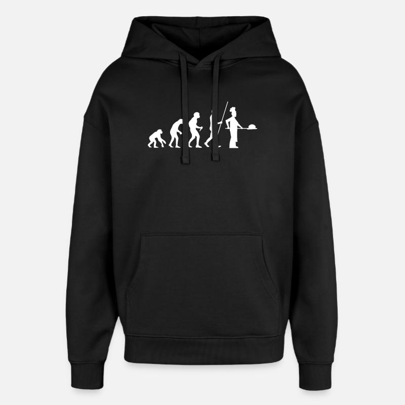 Évolution de Baker - Sweat à capuche unisexe Stanley/Stella Oversized - noir