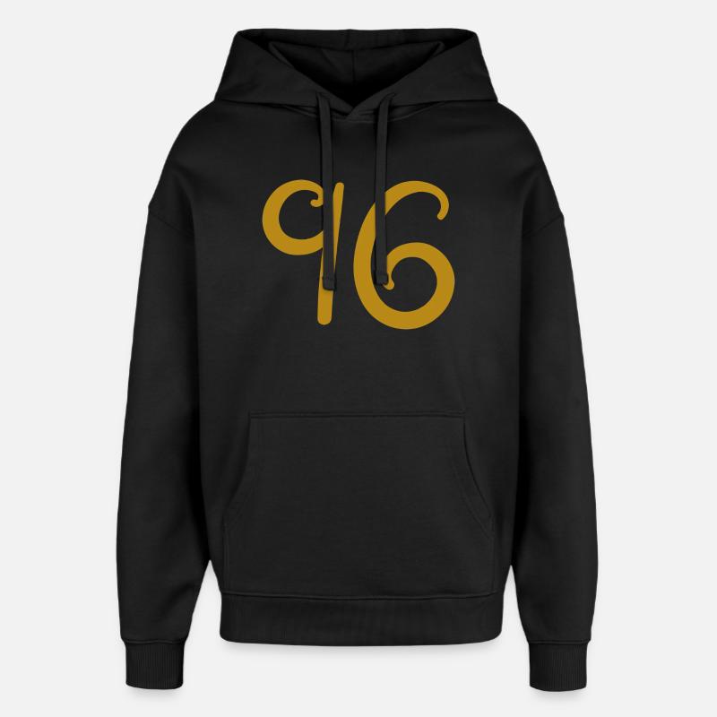 96 - Oversized Unisex Hoodie by Stanley/Stella - black