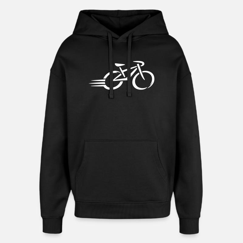 Bicycle - Oversized Unisex Hoodie by Stanley/Stella - black