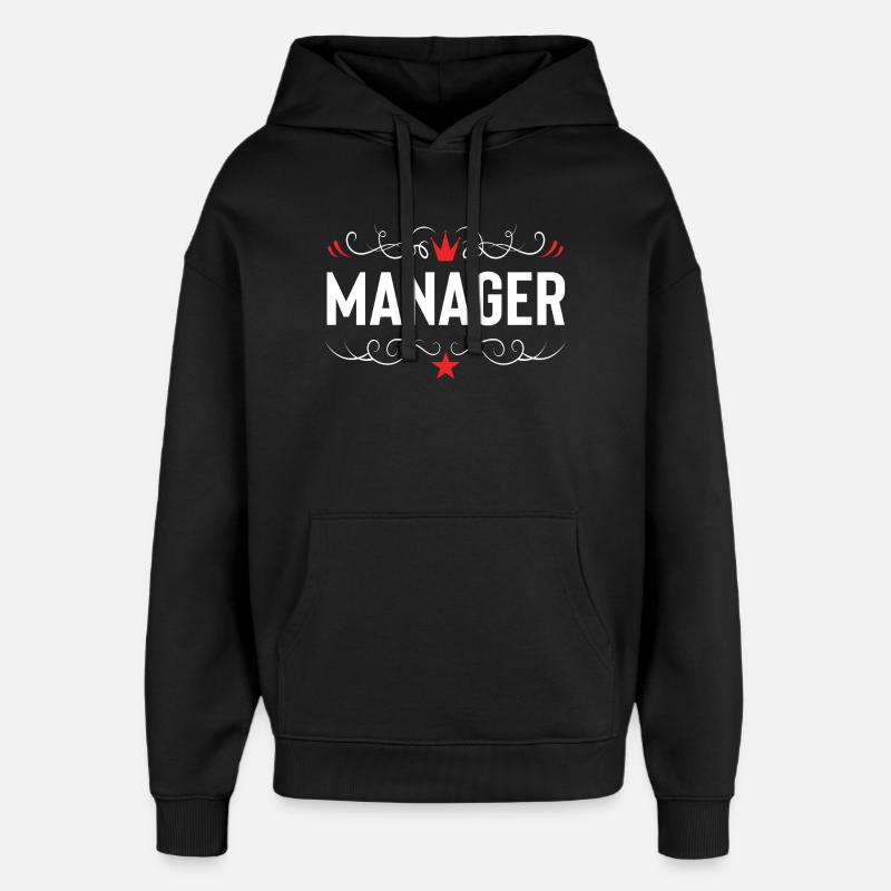 Manager Profession - Oversized Unisex Hoodie by Stanley/Stella - black
