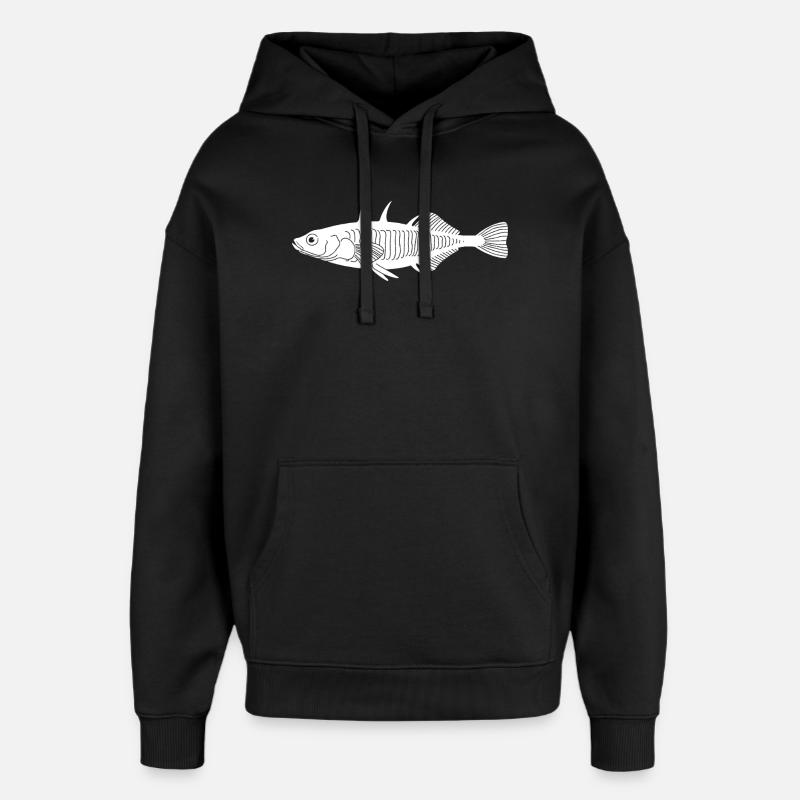 Stickleback - Oversized Unisex Hoodie by Stanley/Stella - black