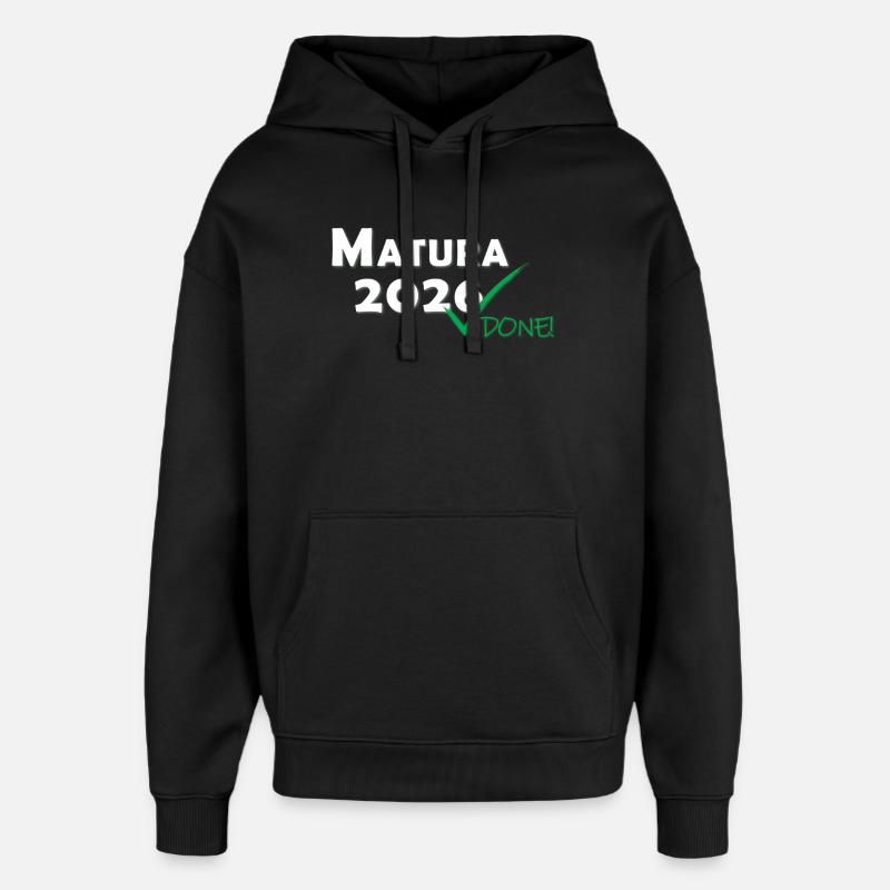 Matura 2026 Done - Oversized Unisex Hoodie by Stanley/Stella - black