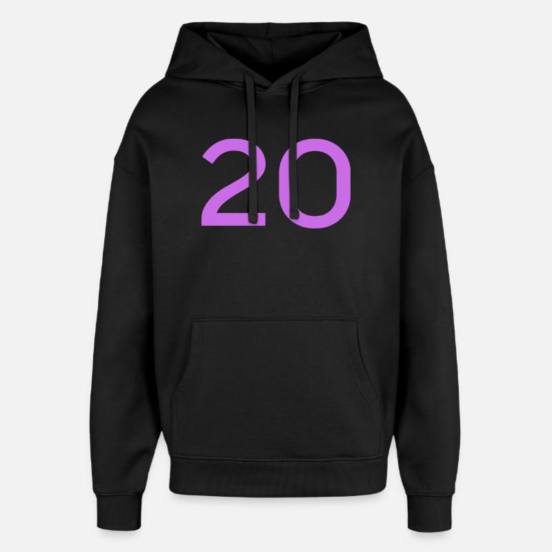 20 - Oversized Unisex Hoodie von Stanley/Stella - Schwarz