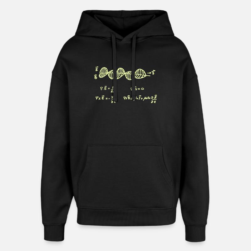 Maxwells Gleichungen - Oversized Unisex Hoodie von Stanley/Stella - Schwarz