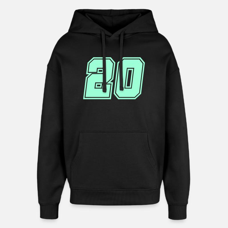 20- - Oversized Unisex Hoodie von Stanley/Stella - Schwarz