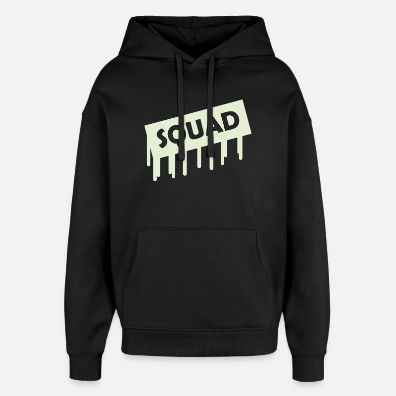 Escouade - Sweat à capuche unisexe Stanley/Stella Oversized - noir