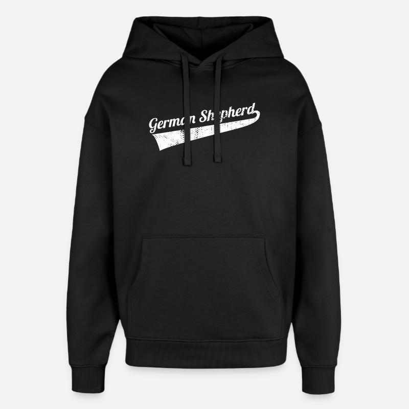 Berger allemand - Sweat à capuche unisexe Stanley/Stella Oversized - noir