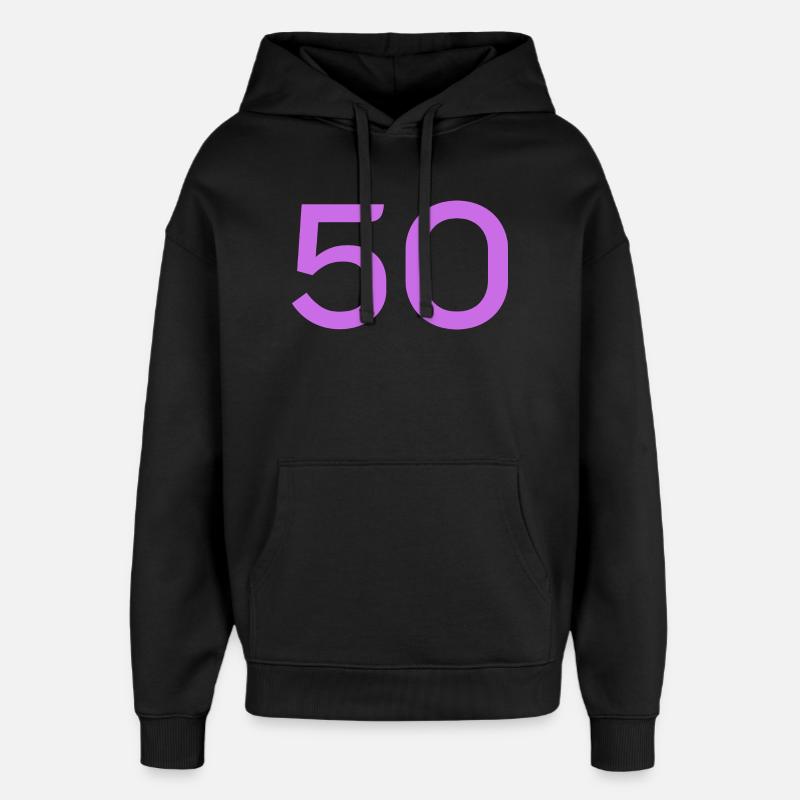 50 - Sweat à capuche unisexe Stanley/Stella Oversized - noir