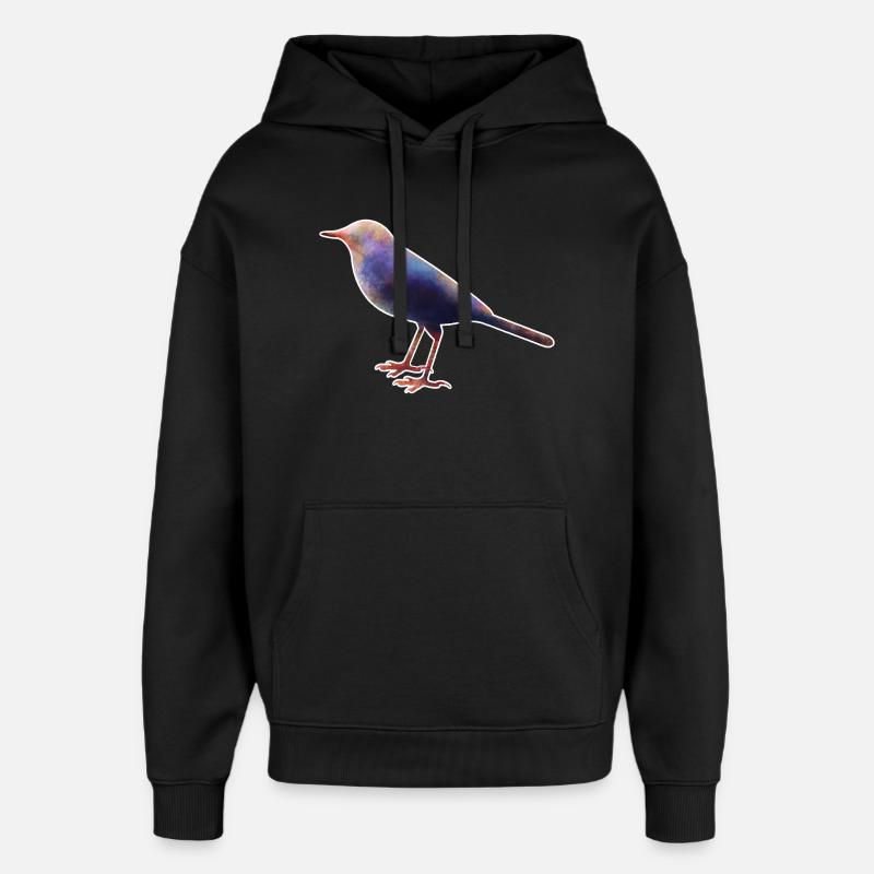 Bergeronnette.1 - Sweat à capuche unisexe Stanley/Stella Oversized - noir