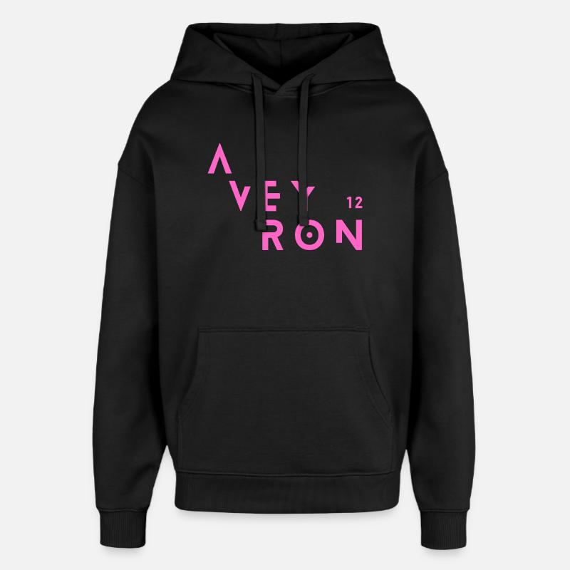 Aveyron 12 T-Shirt Cadeau Humour - Sweat à capuche unisexe Stanley/Stella Oversized - noir