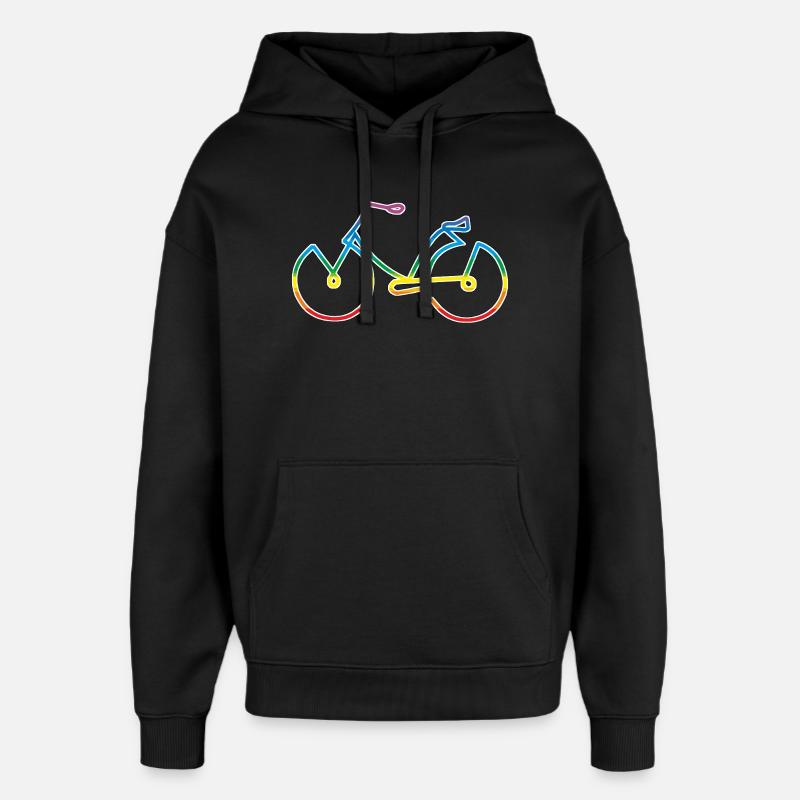 vélo - Sweat à capuche unisexe Stanley/Stella Oversized - noir