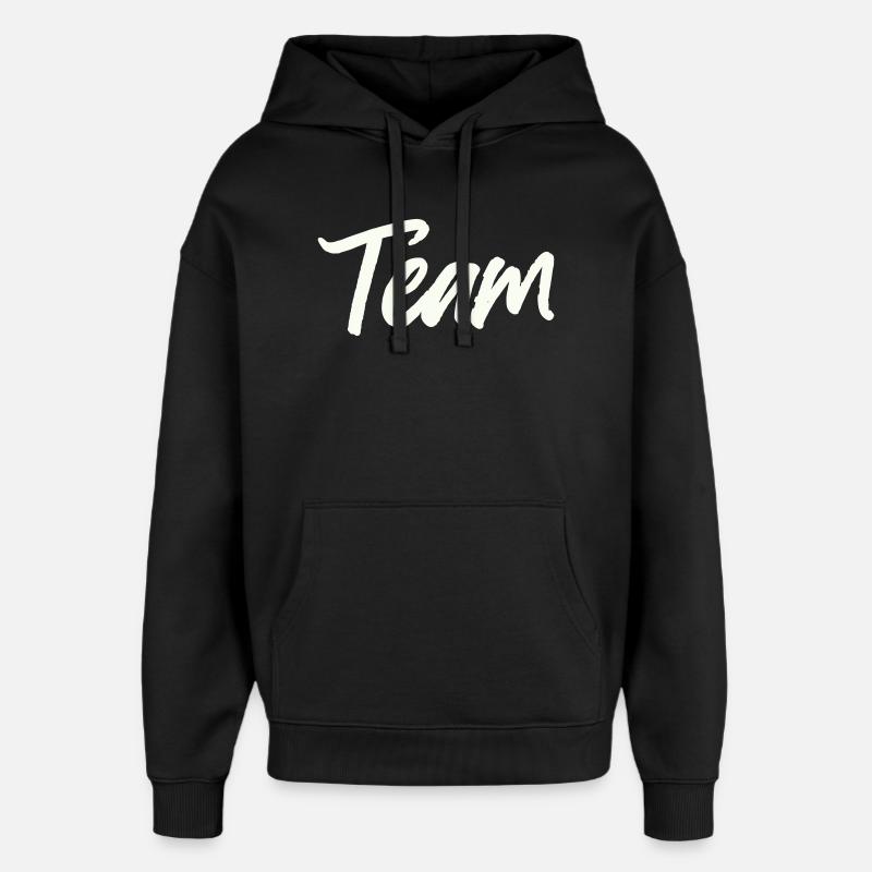 Équipe - Sweat à capuche unisexe Stanley/Stella Oversized - noir
