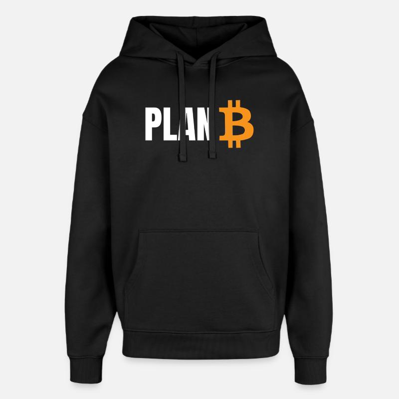 Planifier Bitcoin - Sweat à capuche unisexe Stanley/Stella Oversized - noir
