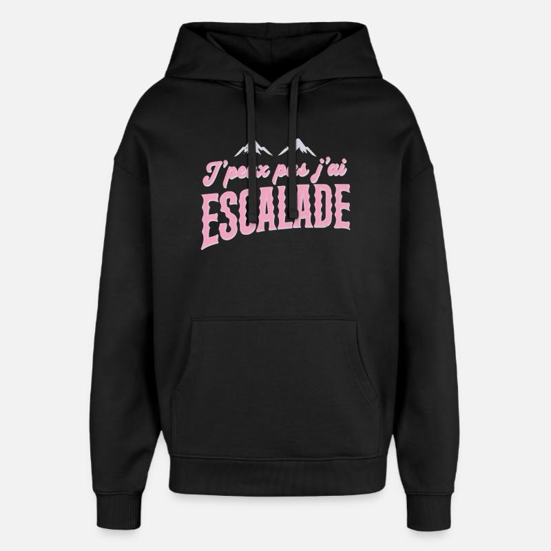 Escalade Rose Retro J'peux pas - Sweat à capuche unisexe Stanley/Stella Oversized - noir