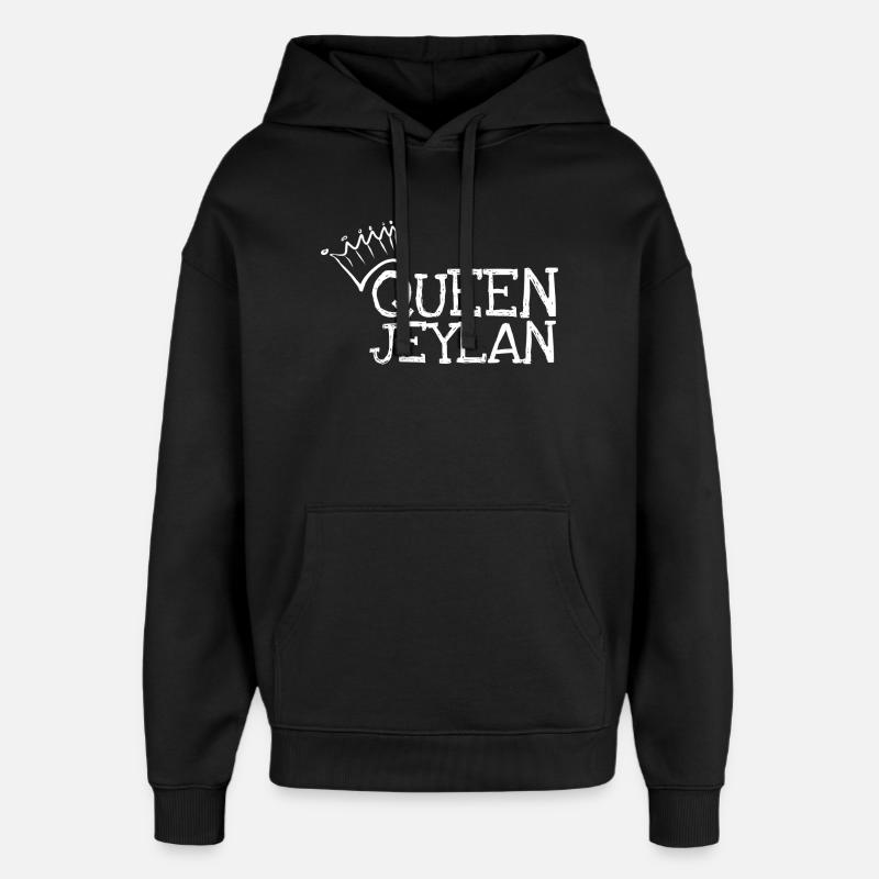 Influenceuse Jeylan - Sweat à capuche unisexe Stanley/Stella Oversized - noir