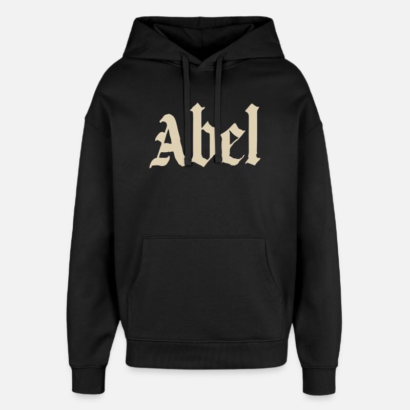 Abel Gothic Script - Oversized Unisex Hoodie von Stanley/Stella - Schwarz