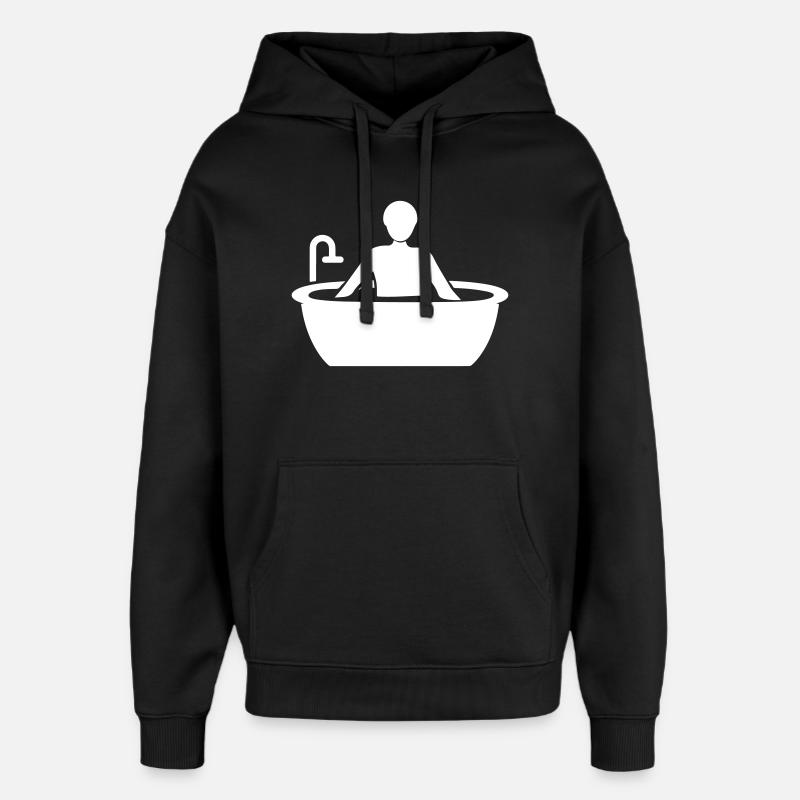 Baignoire - Sweat à capuche unisexe Stanley/Stella Oversized - noir