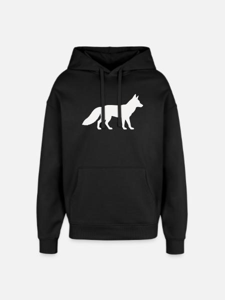 Wolf - Oversized Unisex Hoodie von Stanley/Stella - Schwarz