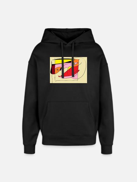 ibu - Oversized Unisex Hoodie by Stanley/Stella - black