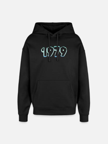 1979 - Oversized Unisex Hoodie von Stanley/Stella - Schwarz