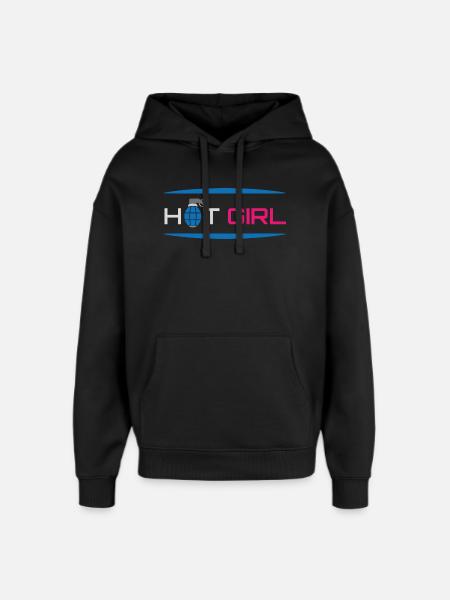 Heiße sexy Girl Power - Oversized Unisex Hoodie von Stanley/Stella - Schwarz