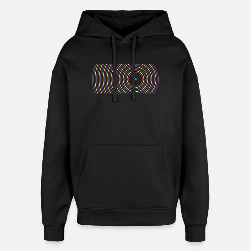 round - Sweat à capuche unisexe Stanley/Stella Oversized - noir