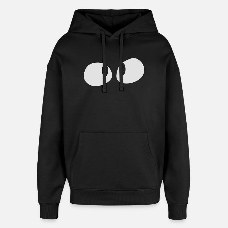 Occhi - Stanley/Stella Oversized Felpa con cappuccio unisex - nero