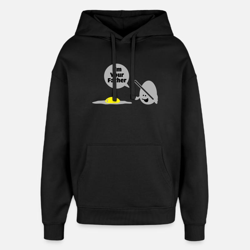 egg vader - Oversized Unisex Hoodie von Stanley/Stella - Schwarz