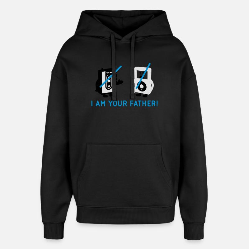 darth vader vs pod - Sweat à capuche unisexe Stanley/Stella Oversized - noir