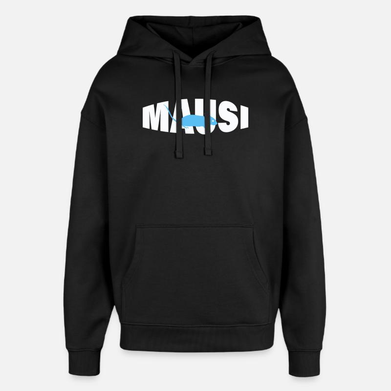 MAUSI - Oversized Unisex Hoodie von Stanley/Stella - Schwarz