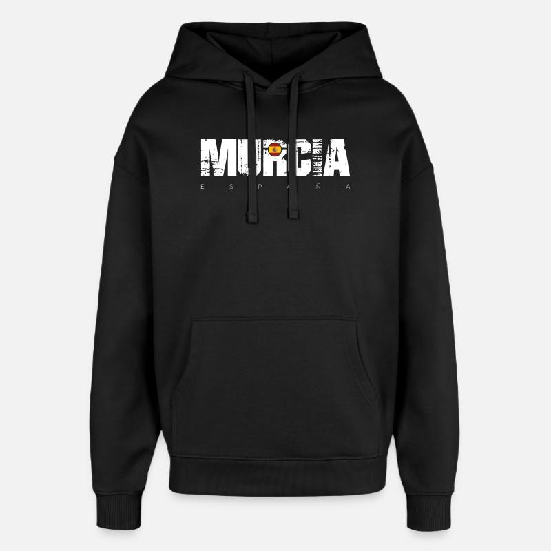 Murcia Spanien Distressed Text - Oversized Unisex Hoodie von Stanley/Stella - Schwarz
