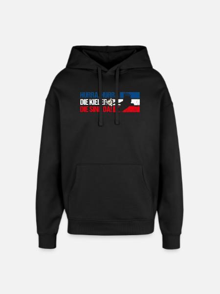 Kiel Fußball - Oversized Unisex Hoodie von Stanley/Stella - Schwarz