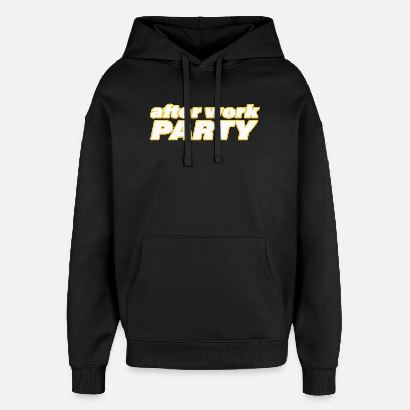 SOIRÉE AFTER WORK - Sweat à capuche unisexe Stanley/Stella Oversized - noir