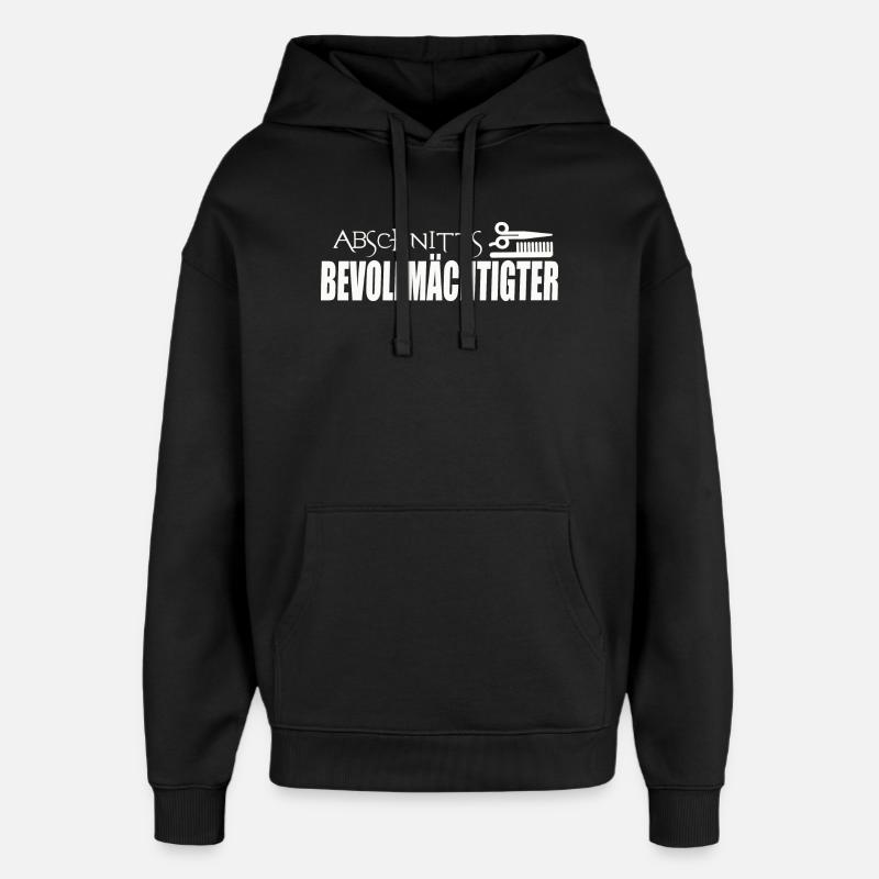 ABSCHNITTSBEVOLLMÄCHTIGTER - Oversized Unisex Hoodie von Stanley/Stella - Schwarz