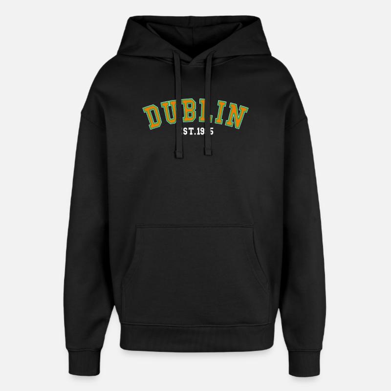 Cité de Dublin 1995 - Sweat à capuche unisexe Stanley/Stella Oversized - noir