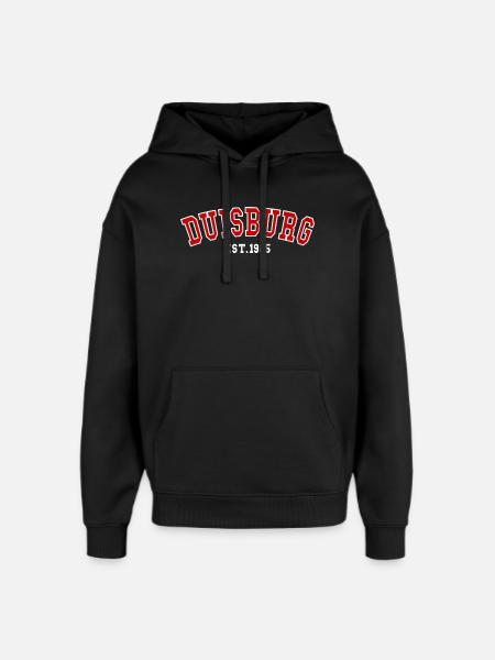 Duisburg Est. 1965 - Oversized Unisex Hoodie by Stanley/Stella - black