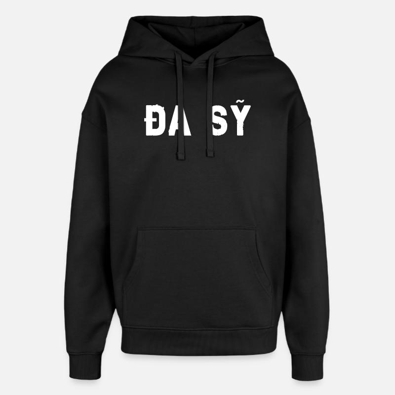 Đa Sỹ Hanoï, Vietnam - Sweat à capuche unisexe Stanley/Stella Oversized - noir