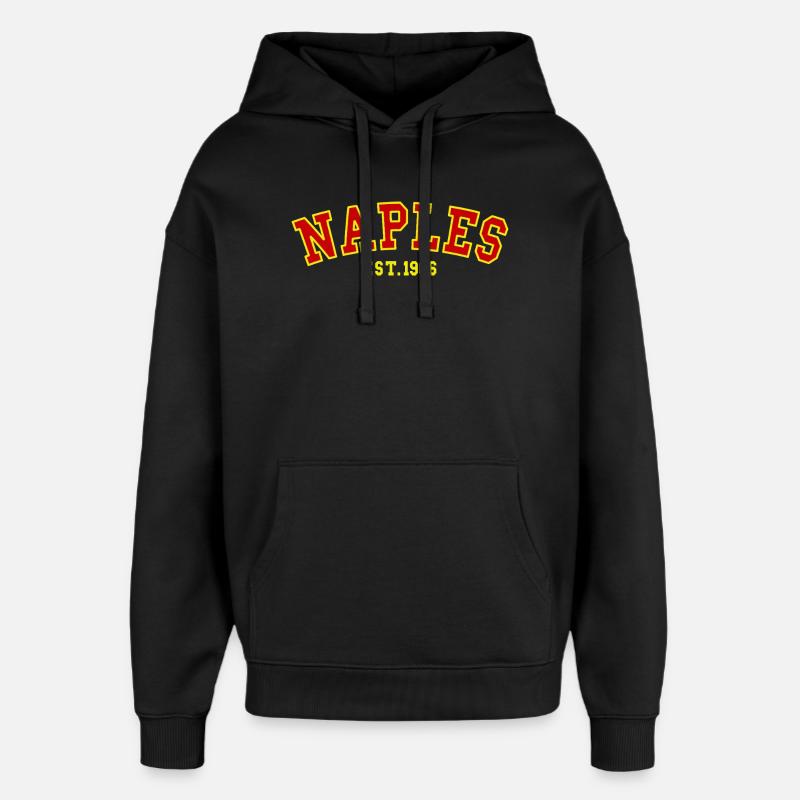 Naples fondée en 1986 - Sweat à capuche unisexe Stanley/Stella Oversized - noir