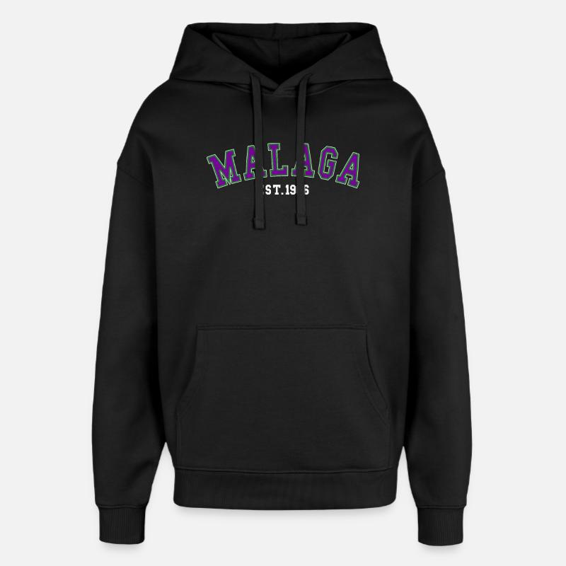 Malaga fondée en 1966 - Sweat à capuche unisexe Stanley/Stella Oversized - noir