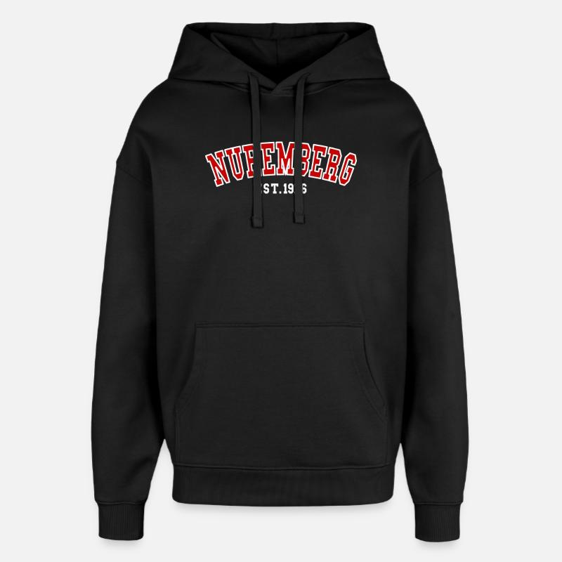 Nuremberg fondée en 1976 - Sweat à capuche unisexe Stanley/Stella Oversized - noir