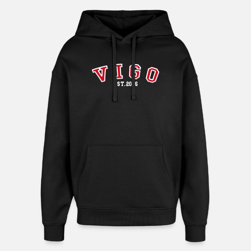 Vigo Fondée en 2006 - Sweat à capuche unisexe Stanley/Stella Oversized - noir