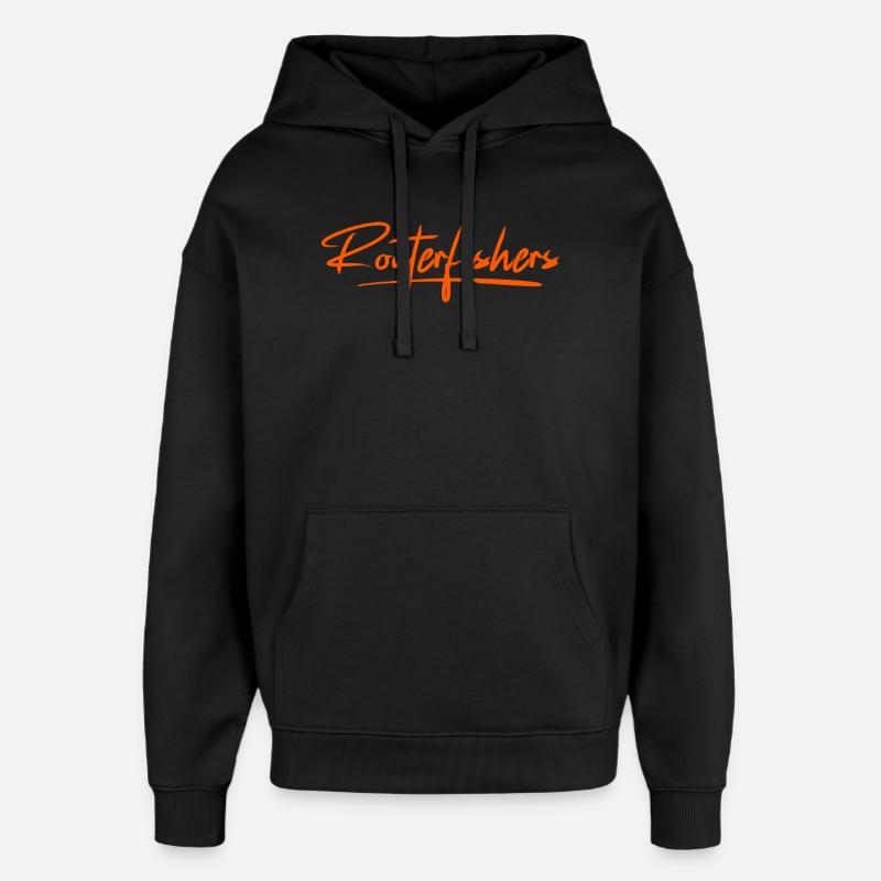 Routerfishers Classic 2 - Sweat à capuche unisexe Stanley/Stella Oversized - noir