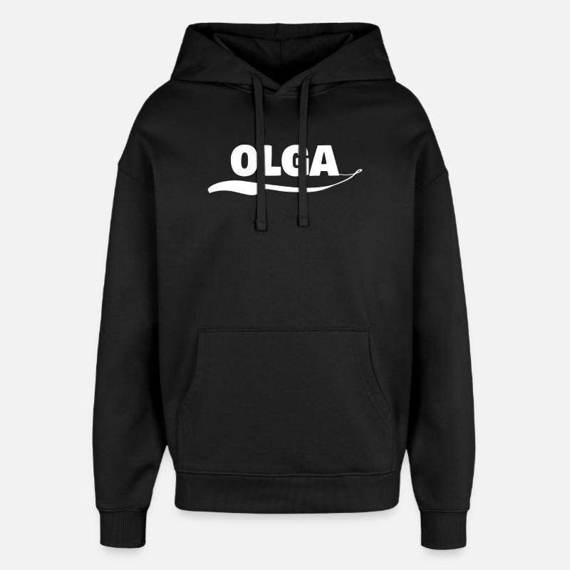 Cadeau Olga - Sweat à capuche unisexe Stanley/Stella Oversized - noir