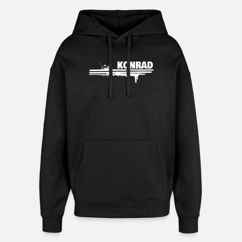 Malerei Konrad - Oversized Unisex Hoodie von Stanley/Stella - Schwarz