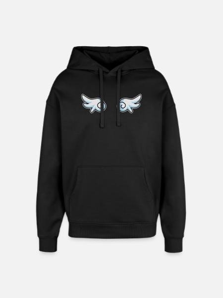 Angel wings - Oversized Unisex Hoodie by Stanley/Stella - black