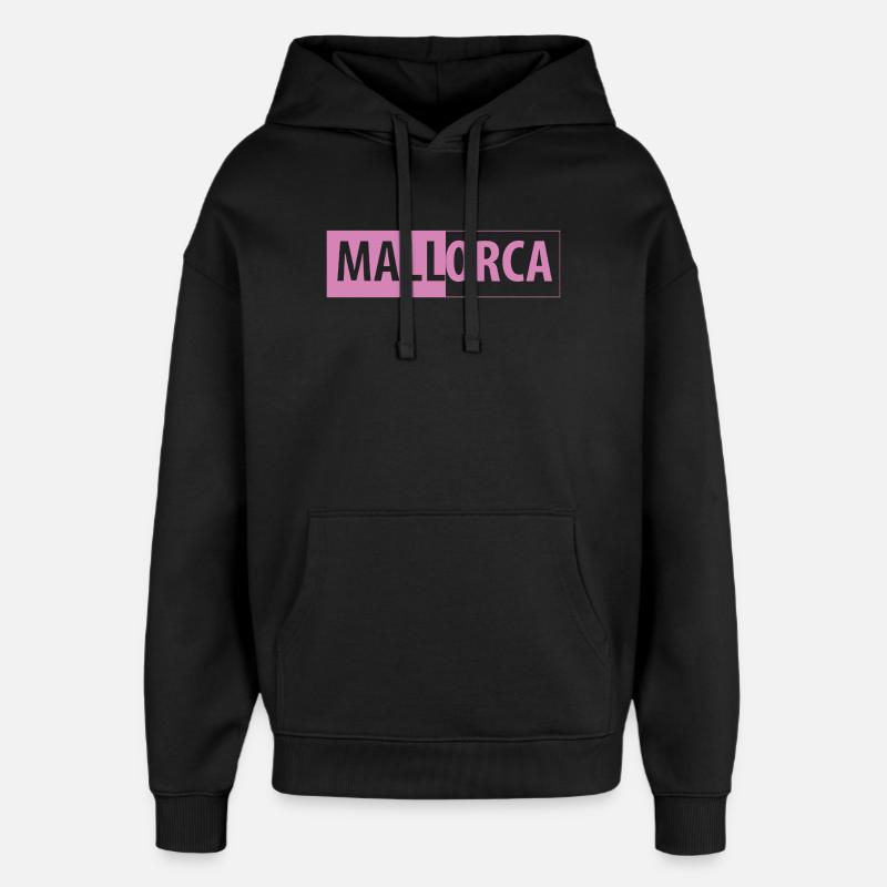MALLorca im Kasten (pink) - Oversized Unisex Hoodie von Stanley/Stella - Schwarz