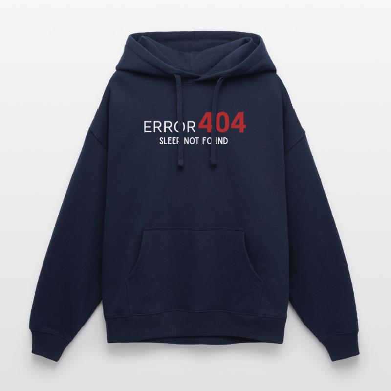 Error 404 Sleep Not Found – Pattern for Developers Oversized Unisex Hoodie by Stanley/Stella